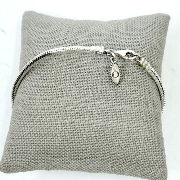 PANDORA~Moments~ALE 925 Sterling Silver Lobster Clasp Snake Charm Bracelet 8.3" - Picture 2 of 5